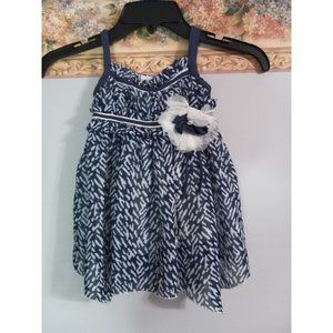 Isobella & Chloe 3T Blue Flowy Colorful Lightweight Lined Wedding Casual Dress